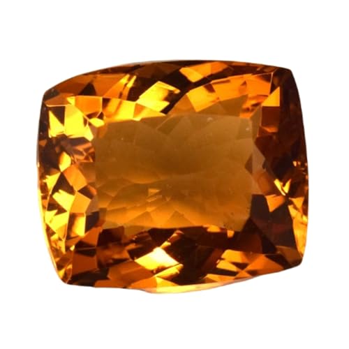 Citrine naturelle pierre précieuse facettée coussin pour fabrication bague pendentif GH_NAT_07896