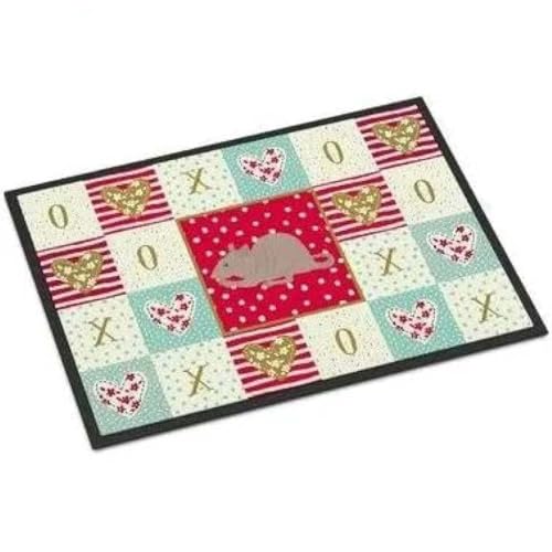 ���փ}�b�g Chetek Fuzz Rat ���u�M�t�g �F�B�ւ̒a�����v���[���g 50×80cm doormat Chetek Fuzz Rat Love Gift For Friend Birthday Gift