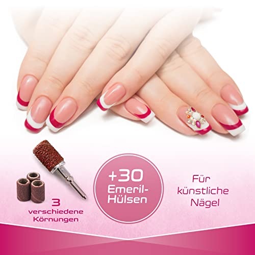 prorelax Maniküre- / Pediküre-Set DELUXE | Für Damen und Herren | Professionelle Hand- und Fußpflege für Zuhause und unterwegs | 15 hochwertige Aufsätze aus chirurgischem Stahl | Mit LED-Licht
