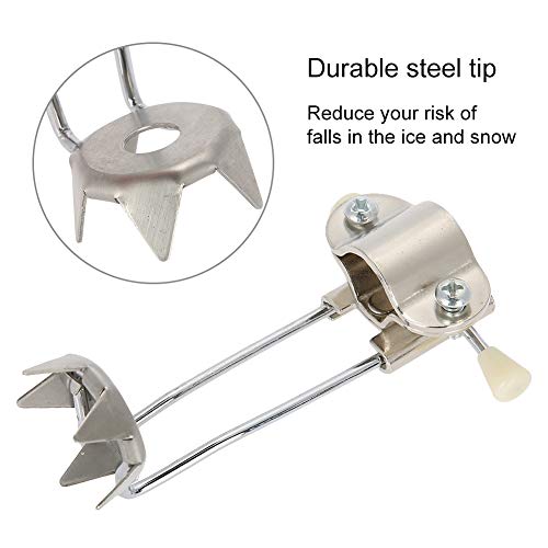 Cane Ice Grip, Cane Ice Tip Attachment Walking Mobility Crutches Non