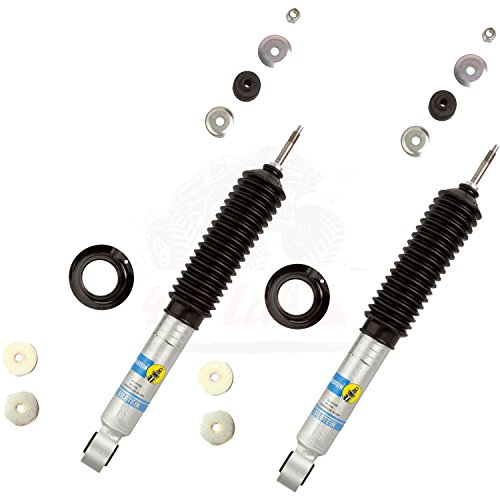 Bilstein B8 5100 Series 2 Front Shocks Kit for 00-'06 Toyota Tundra 4WD 0-2.5 inch lift Ride Monotube replacement Gas Charged Height Adjustable Shock absorbers part number 24-261425