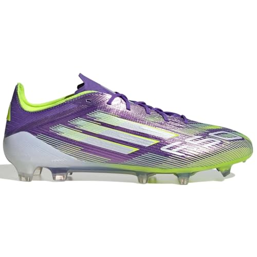 adidas PURRUS/FTWWHT/LUCLEM Unisex F50 Elite FG Purple rushFtwr White/Lucid Lemon 7.5 US, Wide Men
