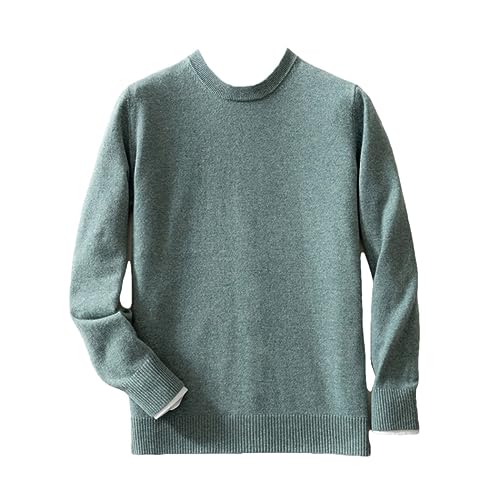 Pull en cachemire homme col rond épais FULBHPRINT, fini le froid avec ce tricot solide