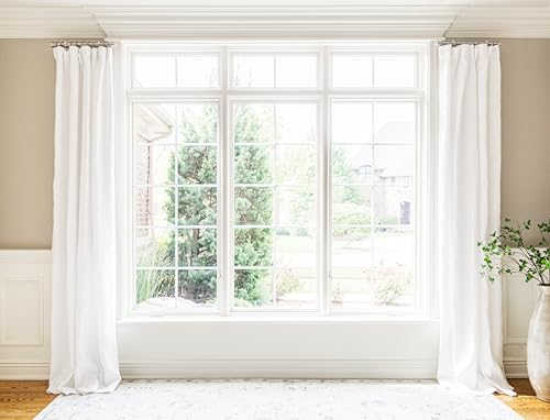 Blasthome ™ Luxury Curtain Rings – Premium Metal With Quiet, Smooth Nylon Inserts – Pinhooks And Clips Included – 1 1/2 Inch Inside Diameter – 18 Rings For Two Standard Curtains– Brushed Nickel thumb #4