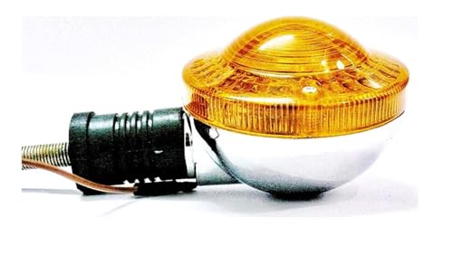 Image of RX 100 Front Indicators Set | Premium Bike Turn Signal Lights | Bright Amber Lens Indicator Lamps | Durable Weatherproof Build | Easy Install Motorcycle Indicator Replacement