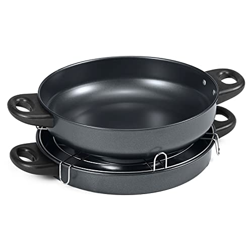 pekdi Dual Purpose Barbecue Grill Pan Frypan for Camping Hiking Backpacking