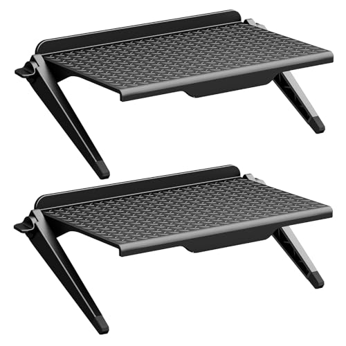 WALI TV Top Shelf 2 Pieces, 8 Inch Adjustable Monitor