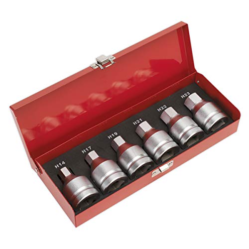 Hex Socket Bit Set SEALEY ak6217 en 3/4 carré pour serrage mécanique - 2