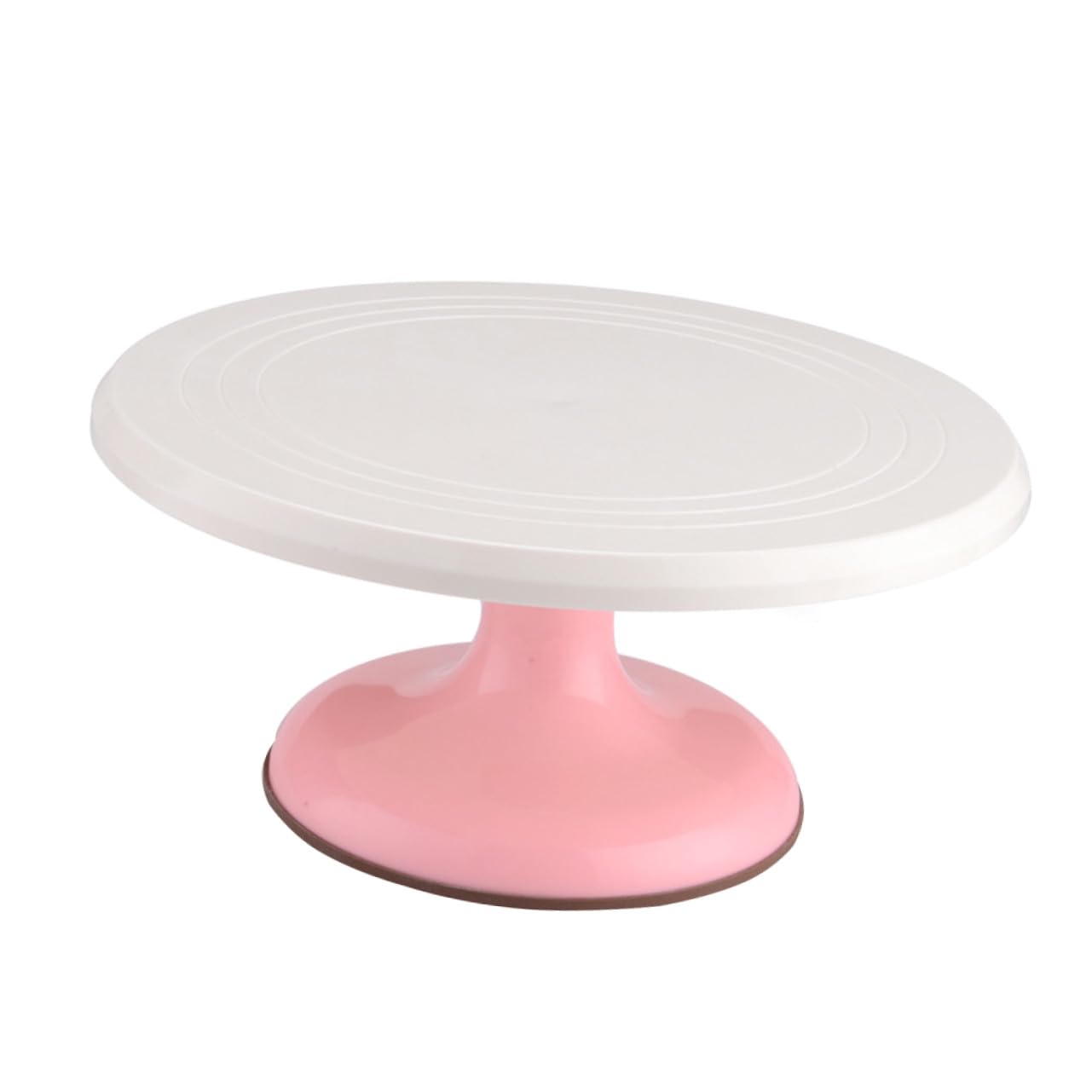 Gatuida Plato Giratorio Diseño de Rotación 360 para Material Plástico Manual y Pasteles de Forma Redonda Adecuado para Decoración en Panadería y Uso en Casa Decoración en Panadería Uso en Casa
