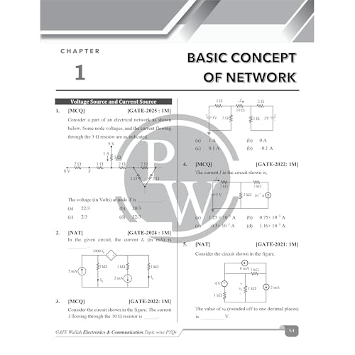 Image of (Old Edition) PW GATEWALLAH Electronics & Communication Engineering Previous Solved Papers 2026 PW [Jun 09, 2025] PW