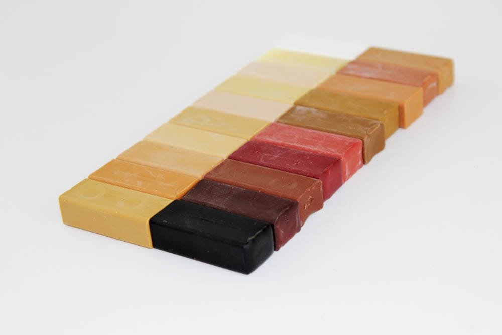 Solmer Ltd 120 - Mixed Wood Colours Konig Hard Wax Furniture Repair Filler Sticks 10 X 8 Cm Set (120 - Mixed Wood Colours)