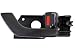 PT Auto Warehouse HY-2508A-FR - Inside Interior Inner Door Handle, Black - Passenger Side Front