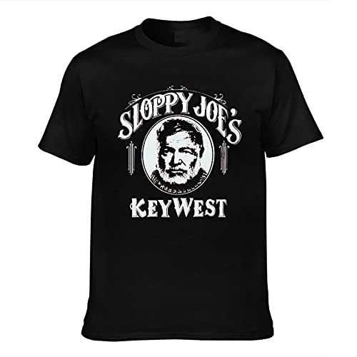 Men s Sloppy Joe s Key West Ernest Hemingway Short Sleeved T-Shirt Black XL