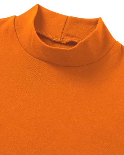 Ohoo Mens Short Sleeve Mock Turtleneck Basic Tops Lightweight Slim Fit Pullover Sweater4