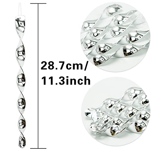 SZXMDKH 12Pcs Reflective Bird Deterrent Rods,30cm Hanging Bird Repellents Reflective Wind Spiral- Keep Birds Away From Your Home, Garden, Patio