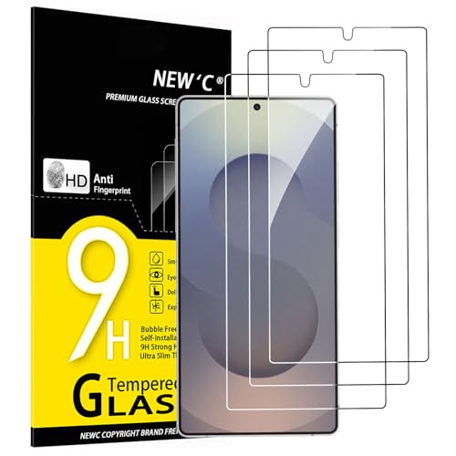 NEWC 3 Stück für Samsung Galaxy S25 Ultra für Panzerglas Frei von Kratzern 9H Härte HD Displayschutzfolie Ultra-klar Ultrabeständig