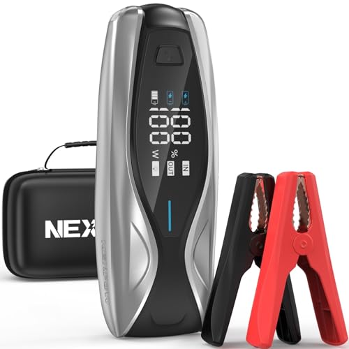 NEXPOW X7 3000A Car Jump Starter, 12V Portable Battery Pack with 60W PD Two-Way Fast Charging, 3.2" HD Display, Up to 12L Gas & 10L Diesel