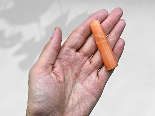 Image of Crystal Heaven Certified Red Aventurine Tower Obelisk Point For Chakra, Healing And Balancing - Aaa Grade Original Certified Gemstone Agate For Reiki Meditation Yoga Spiritual (2-3 Inches)
