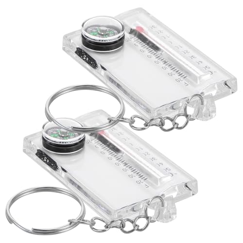 Brújula mini portátil para camping y senderismo, pack 2 pcs miniatura 1