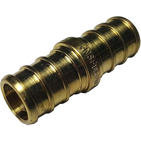 100 Pieces XFITTING 3/4" Pex Couplings - brass Crimp Fittings, Full Port Cover