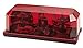 Wolo (3510P-R) Priority 1 Halogen Emergency Warning Mini Light Bar - Red Lens, Permanent Mount