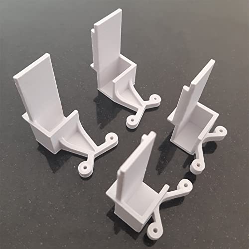 Lot 4 guides portes de placard coulissant rails Form/Optimum