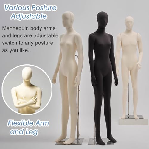 Verstellbare Ganzkörper-Handpuppe zum Nähen, für Kleidung, Schneider und Designer