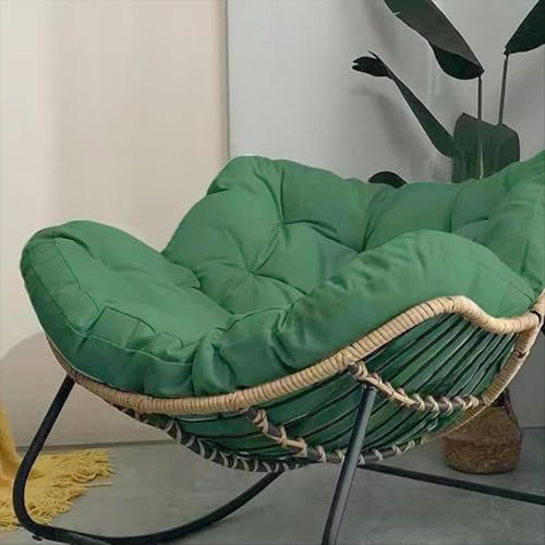 Cojín de repuesto para mecedora, relleno de algodón suave para uso en interiores y exteriores, cojín gigante para silla de patio, 4 x 37.4 x 45.2 pulgadas