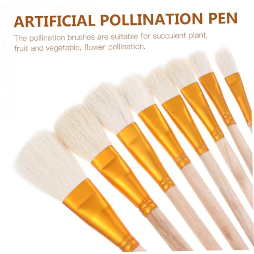 Conjunto de 8 pinceles manuales para polinización miniatura 4