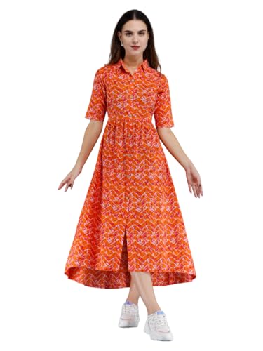 Image of Dhruvi Women's Rayon Anarkali Maternity Dress & Feeding Kurti with Zippers