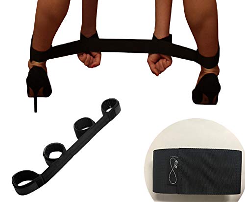 Restraints for Sex - Ankle and Wrist with Hook and Loop Fastening Straps by HappyNHealthy