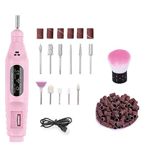 Coxeer 13 in 1 Electric Nail Drill Set Professional Nail File Drill Kit Nail Art Manicure Set for Women Acrylics Gel Nails Foot Hand Storage Case
