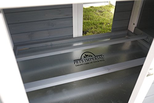 Pets Imperial® Ritz Hühnerstall - Grau - Arche Hühnerstall mit integriertem Auslauf - Hühnerstall - 165 cm (B) x 170 cm… – Bild 8