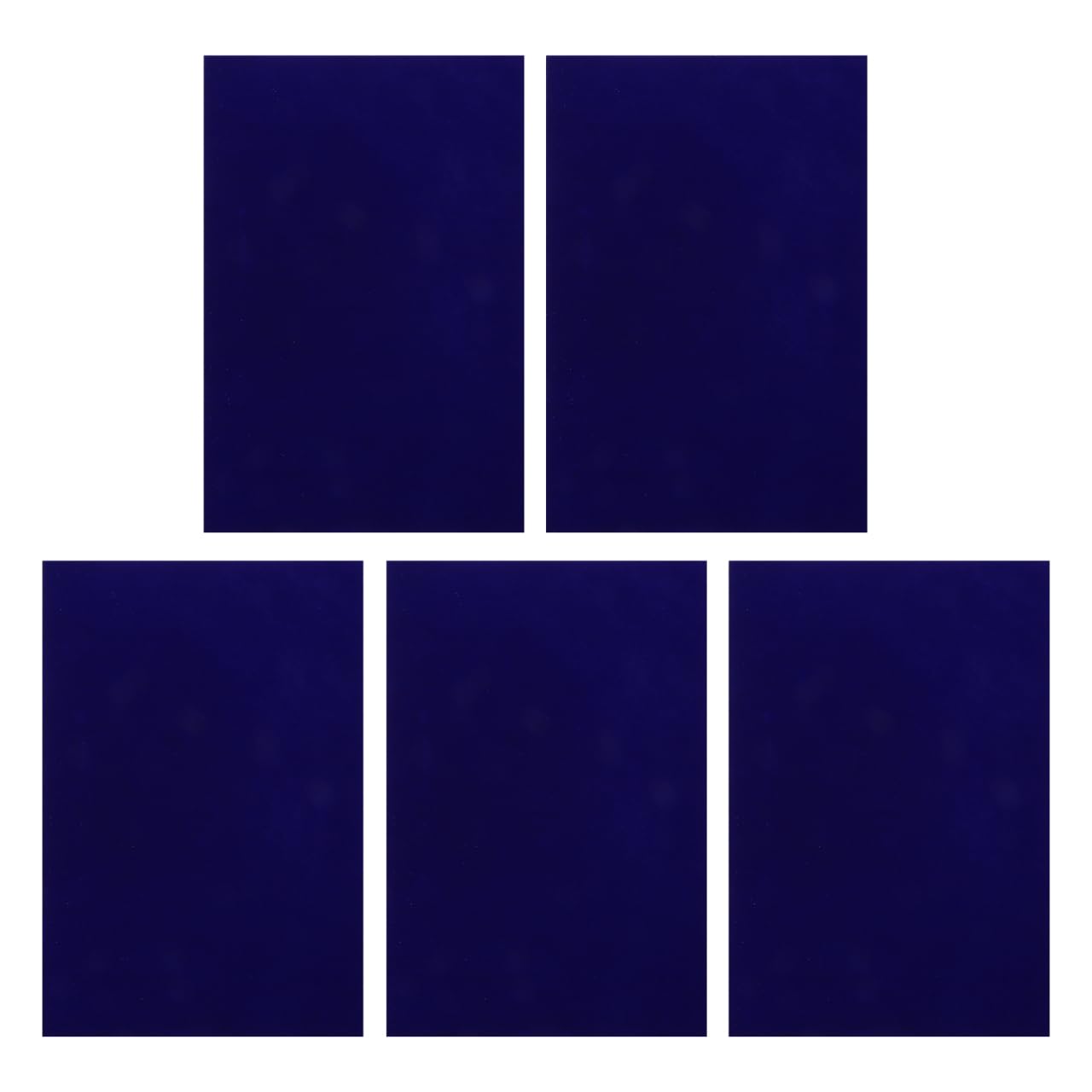 FRCOLOR 5 Sheets Dark Blue Self Adhesive Felt Sheets Velvet Drawer Liners Peel & Stick Jewelry Box Liner & Fabric Backing for DIY Crafts