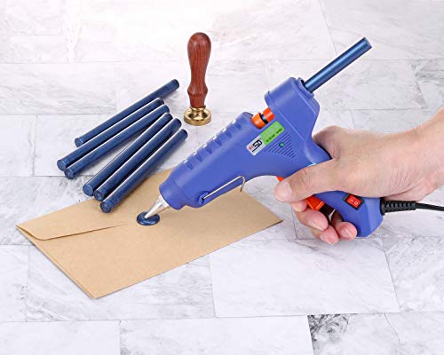 Yoption 15 Pieces Glue Gun Sealing Wax Sticks For Wax Seal Stamp, Great For Wedding Invitations, Cards, Envelopes (Blue) #TOP3