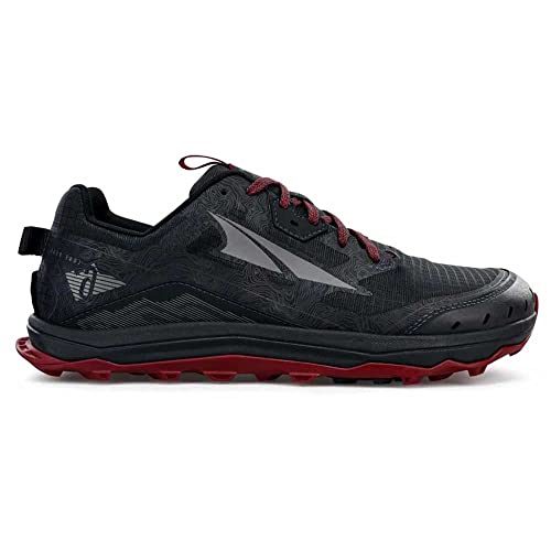 ALTRA Men's Lone Peak 6 Running Shoe, Black/Gray, 10.5 Medium