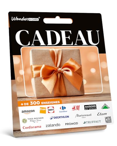 Wonder E-card, Carte Cadeau Générique, Valeur 50 EUR, Accès à +300 enseignes : Fnac, IKEA, Sephora…, Code d’activation par email