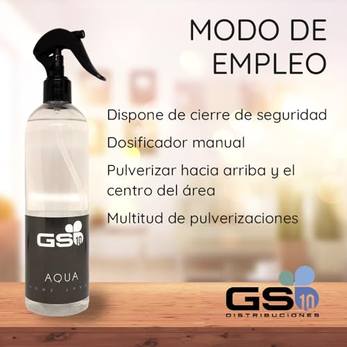 GS10 Ambientador HOME - Ambientador de Hogar, Oficina y Tienda Elegante - Gama Premium para Ambientes Elegantes - Ambientador Spray Líquido Larga Duración - 500 ml (armony)