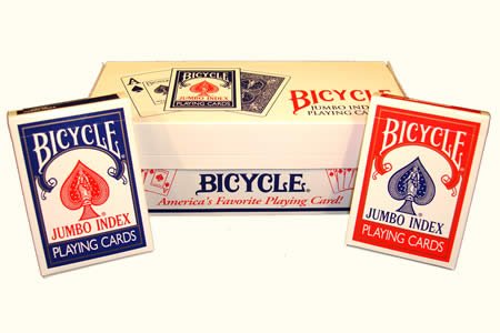 Bicycle Formato Jumbo Index (6 Azules / 6 Rojas)