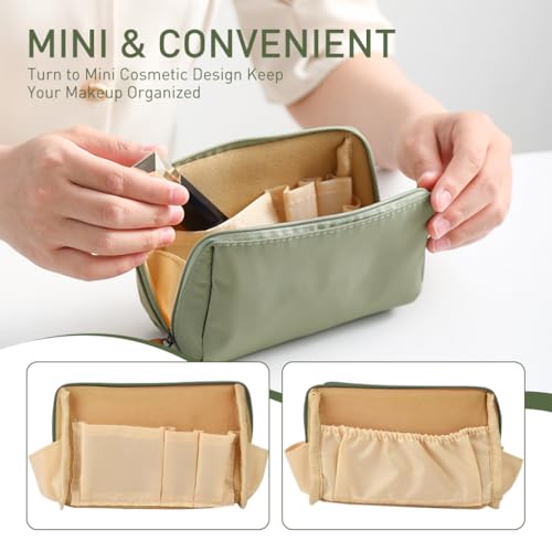 Image of MAYCREATE 2Pcs Makeup Pouch Bag,Makeup Pouches for Women Travel,Waterproof Cosmetic Bags for Women Portable Toiletry Organizer Bag (18x14x5cm)