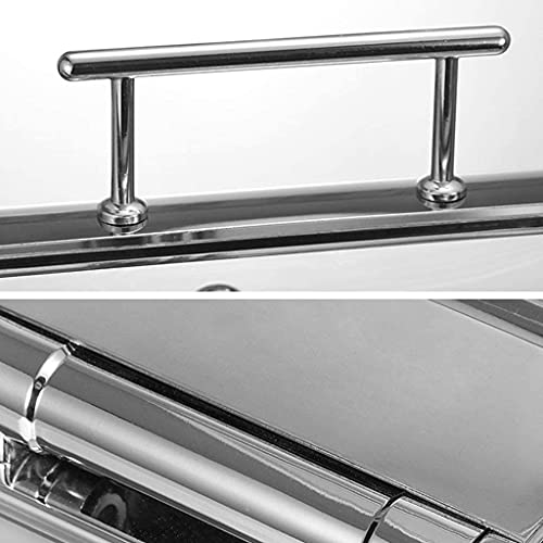 LIYUHOUZUONC Buffetwärmer Edelstahl 9L Edelstahl Chafing Dish Set Lebensmittelwärmer Buffet, Lebensmittelwärmer Set für… – Bild 5