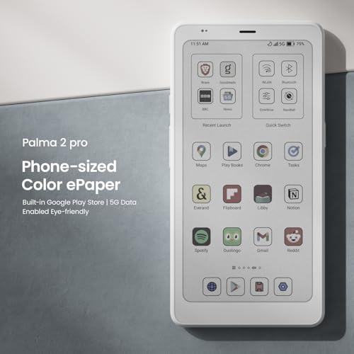 Image of BOOX Palma2 Pro Mobile ePaper eBook Reader 8G 128G 150PPI in Color Mode (White)