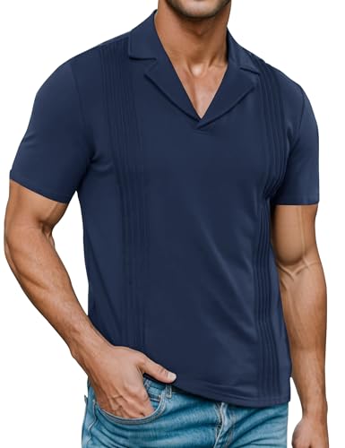トップス SEEALL SHORT CUBA SHIRTS Amazon.com: Allsense Men's Short-Sleeve Button-Down Cuban