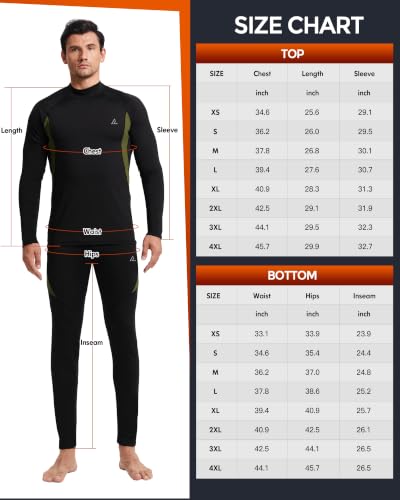 Image of Mens Thermal Underwear Long Johns Set Cold Weather Hunting Base Layer