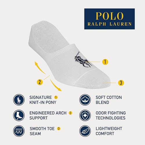 Polo Ralph Lauren Men's Light Weight Liner Socks (3 Pairs)2