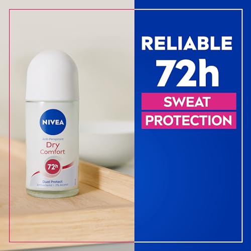 NIVEA-Dry-Confidence-72H-Anti-Perspirant-Roll-On-Deodorant-50ml-Pack-of-6-Womens-Deodorant-with-72H-Odour-Protection-Daily-Use-Anti-Perspirant-Deodorant-for-Women