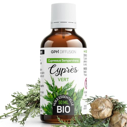 Cyprès Vert Bio huile essentielle Cupressus sempervirens pure 50 ml