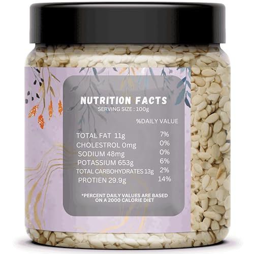 Image of THE NATURE KRAFTS Watermelon Seeds 250g - High in Protein | Raw Watermelon Seeds for Eating | Magaj Seeds | Non - GMO | Raw seeds | Nutrients Rich | Source of antioxidants | tarbuj or tarbooj magaj