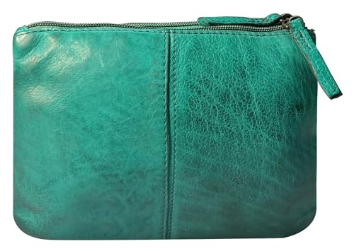 Image of RUSTIC TOWN Leather Sling Bag for Women - Washed Leather Crossbody Bag Wristlet Clutch, Vintage Travel Shoulder Purse Handbags for Ladies