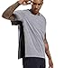 Landofgenie Unisex Post Shoulder Surgery Shirt Tear Away Snap Adaptive Clothes Button Down Recovery T-Shirts for Men Grey M